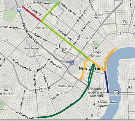 Streetcar Map New Orleans In New Orleans, The Streetcar Is More Than Just For Tourists | Curbing Cars