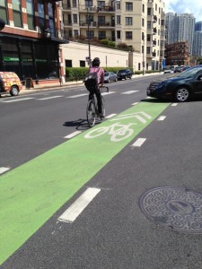 Chicago's bike lanes still result in bike-car conflict.