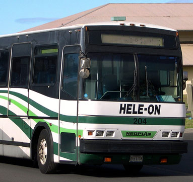 The Hele-On bus. Photo courtesy of the University of Hawaii.