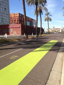 Phoenix is updating its bike lanes as part of a federal grant. 