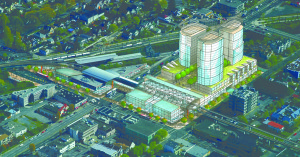 Broadway and Commercial station in East Vancouver. Image: courtesy Perkins+Will